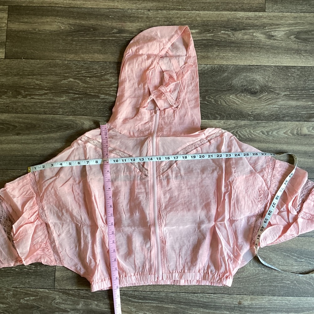 Last One! NWT POL Pink Hooded Light Weight Barbie Workout Jacket S/M/L - Picture 13 of 14